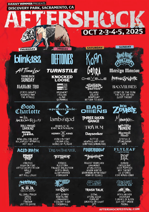 Aftershock Festival Poster 2025